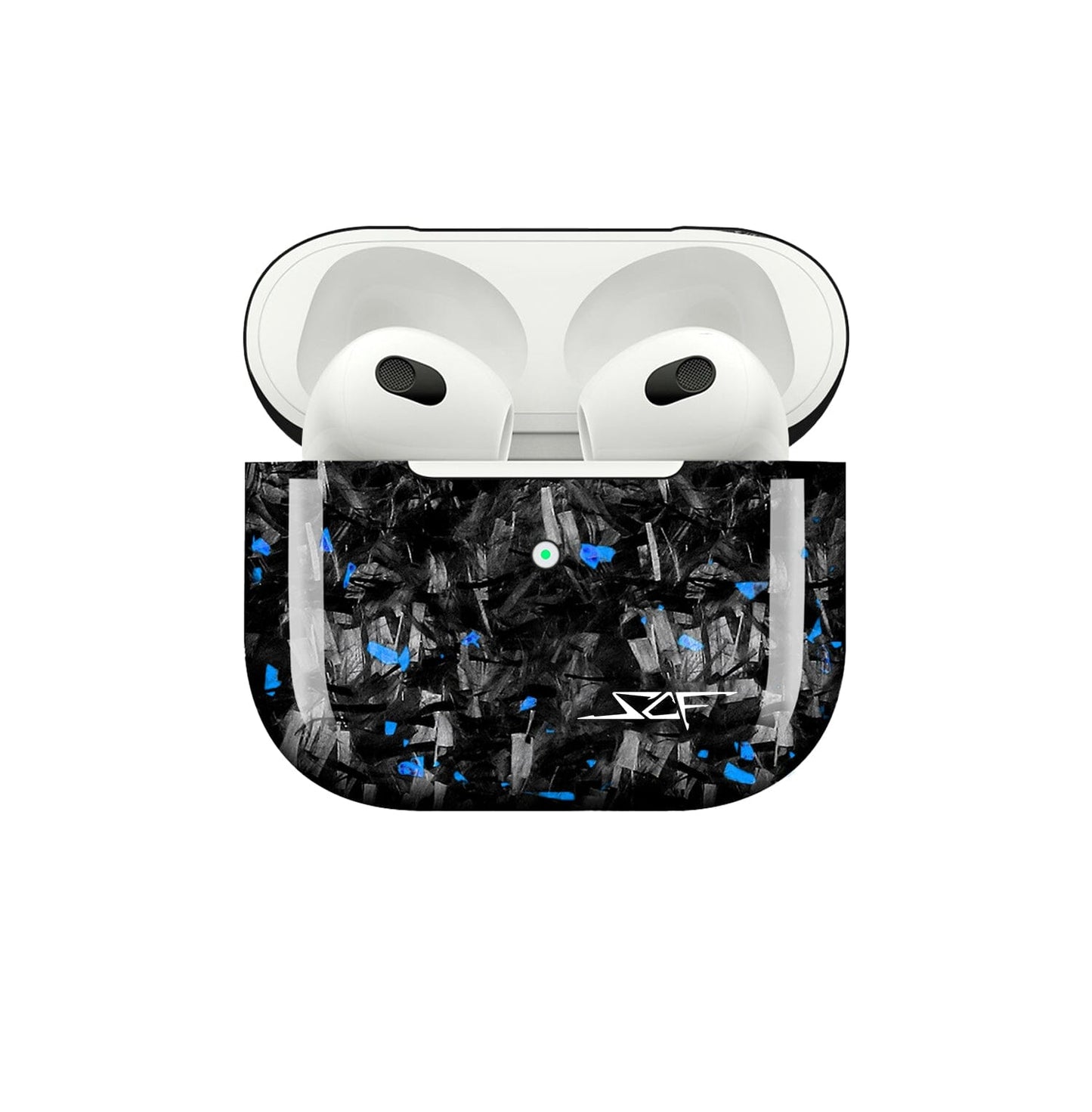 Apple AirPods Case | Blue Flake Real Forged Carbon Fiber Luxury Edition