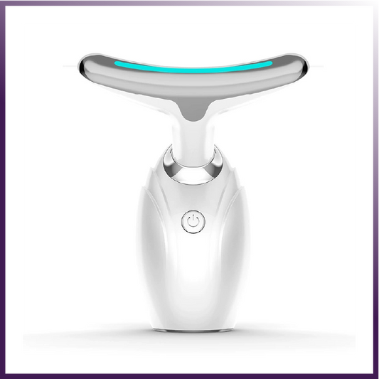 White LED therapy device for face and neck treatment