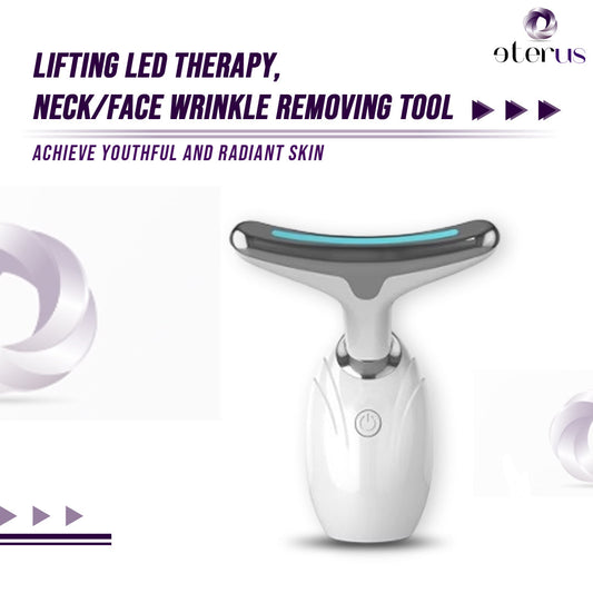 Neck & Face Lifting LED Therapy Device—Luxury Anti-Aging Skincare Tool