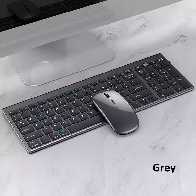 Luxury Bluetooth Wireless Mouse & Keyboard Set—Rechargeable 2.4G