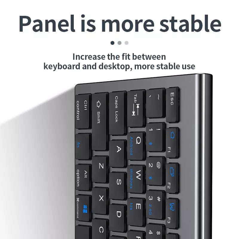 Luxury Bluetooth Wireless Mouse & Keyboard Set—Rechargeable 2.4G